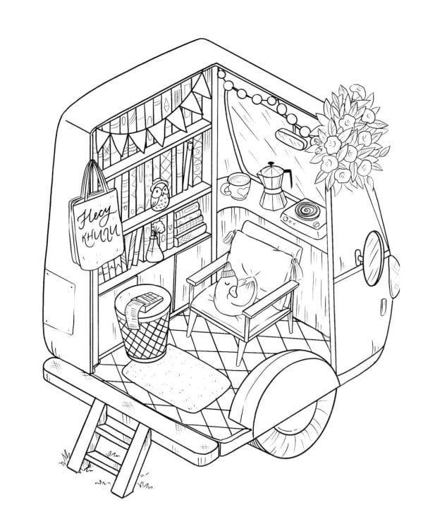 Книжные магазины: книжка-раскраска