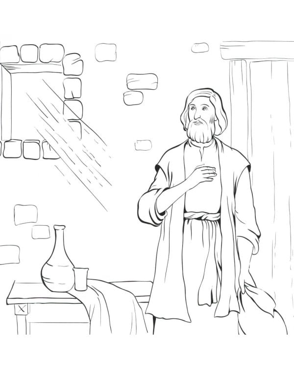 Библейские истории для детей. Пророк Иона (книга и раскраска)