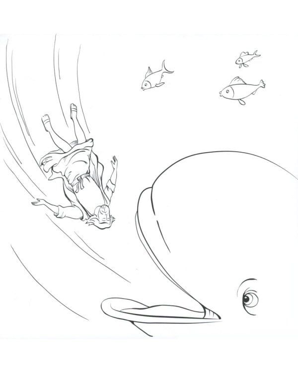 Библейские истории для детей. Пророк Иона (книга и раскраска)