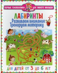 Лабиринты. Развиваем внимание, тренируем моторику. Для детей от 3 до 6 лет