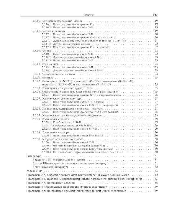 Спектрометрическая идентификация органический соединений