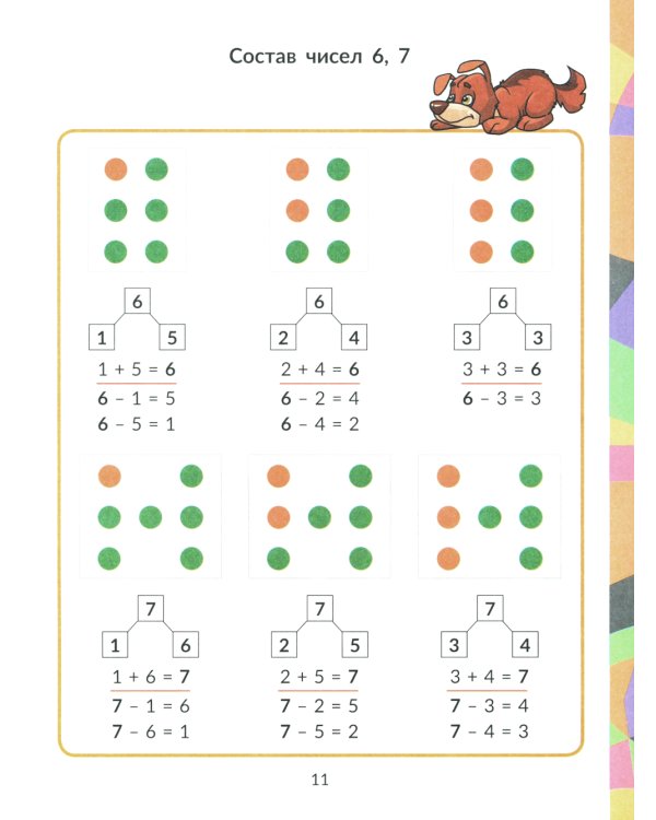 Математика: Состав числа. Главная тема учебной программы с объяснениями, рисунками и тренировочными упражнениями. 1-2 кл