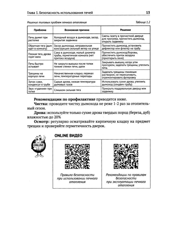 Печи своими руками. От азов до готовых проектов "под ключ" с порядовкой, описанием, видеоинструкцией, QR-ссылками на онлайн-видео и интернет-ресурсы