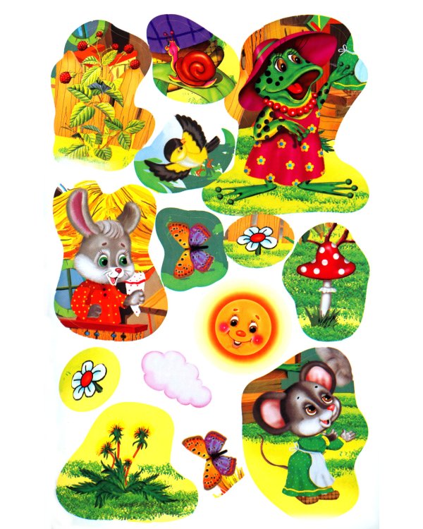 Теремок (Книжка с наклейками)