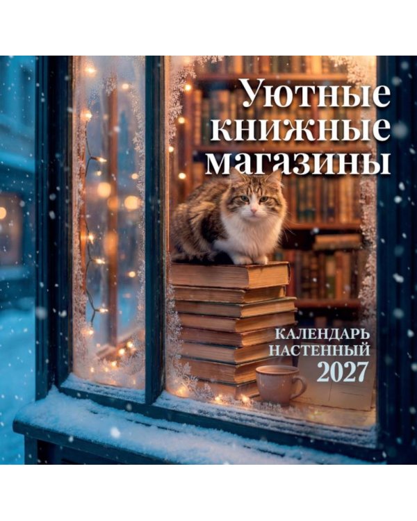 Дополнительное изображение книги «Уютные книжные магазины. Календарь настенный на 2027 год (300х300 мм)»