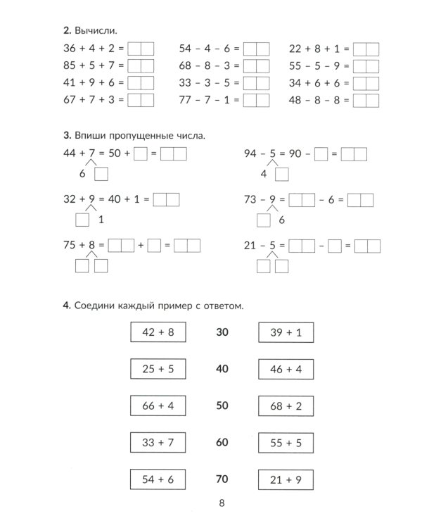 Математика. 2 кл.: Все темы школьной программы с объяснениями и тренировочными заданиями