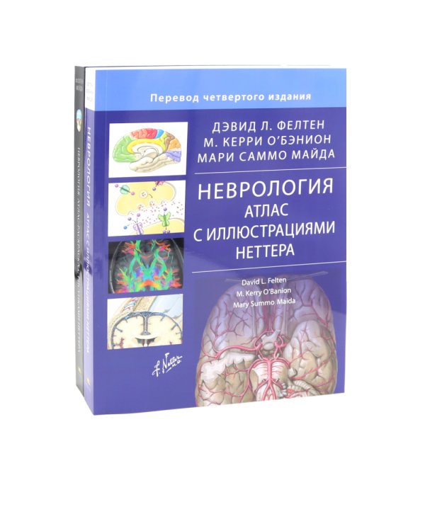 Неврология. Атлас с иллюстрациями Неттера; Атлас-раскраска с рисунками Неттера (комплект из 2-х книг)