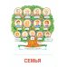 Семья (комплект: 8 демонстрационных картинок + 8 раздаточных карточек)