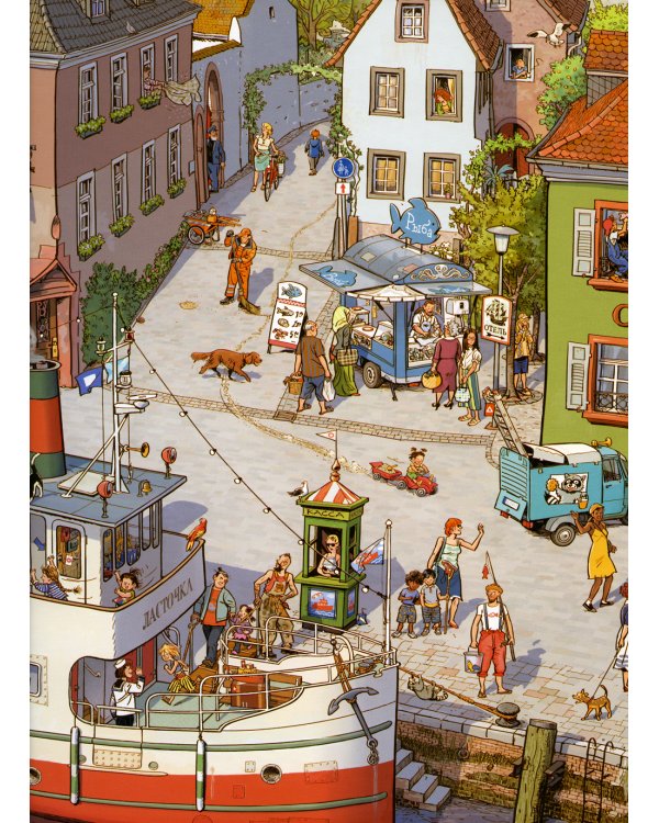 На реке. История в картинках