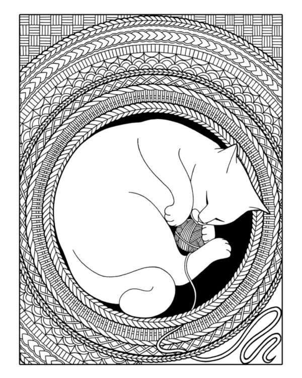 Дополнительное изображение книги «Антистресс-раскраска. Кототерапия. Отдых и перезагрузка»