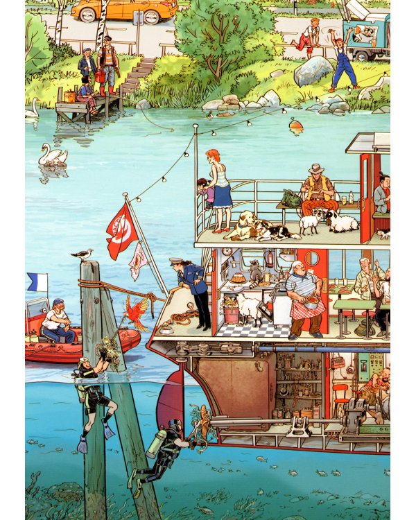 На реке. История в картинках