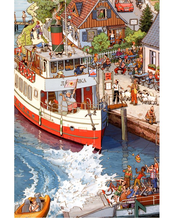 На реке. История в картинках