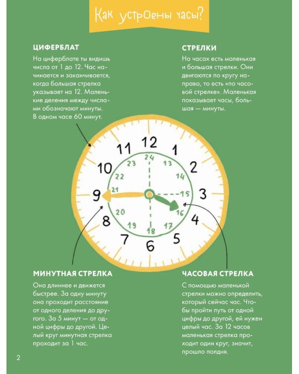 Учим время. Минуты и секунды. Планируем свой день. Развивающие тетради вместе с Конни!