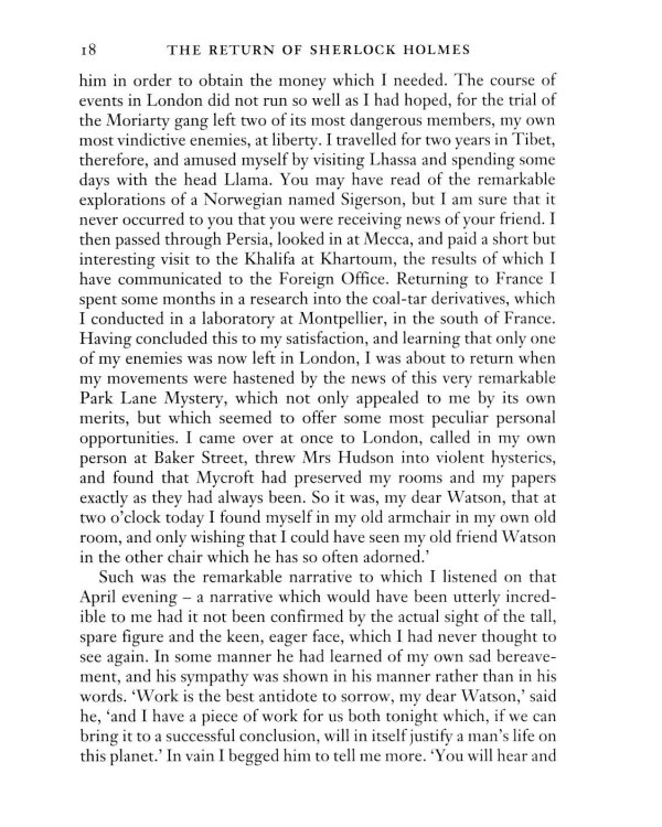 The Return of Sherlock Holmes