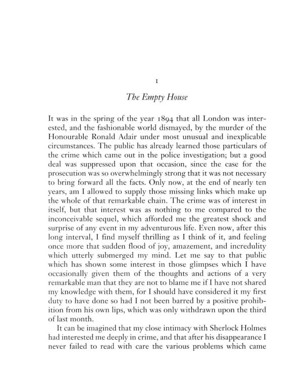 The Return of Sherlock Holmes