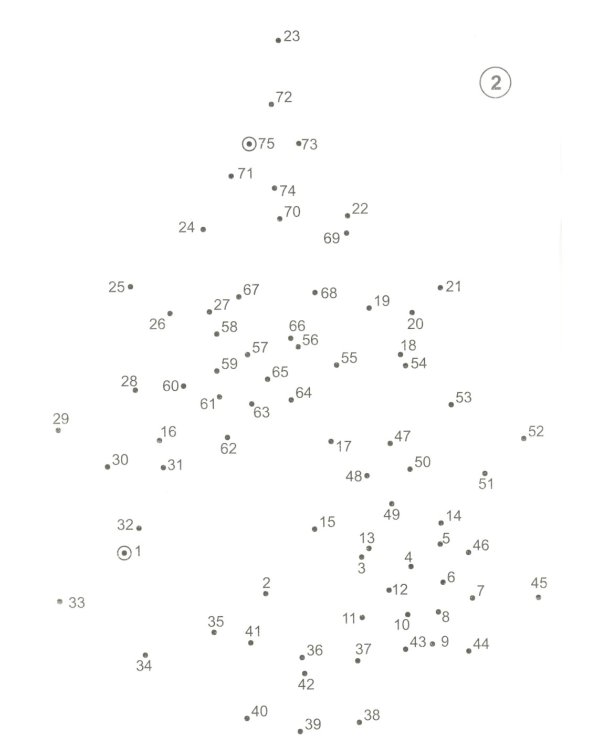Умственная и моторная тренировка. От точки к точке
