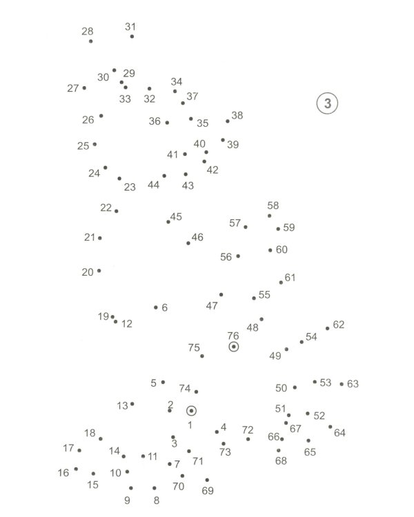 Умственная и моторная тренировка. От точки к точке