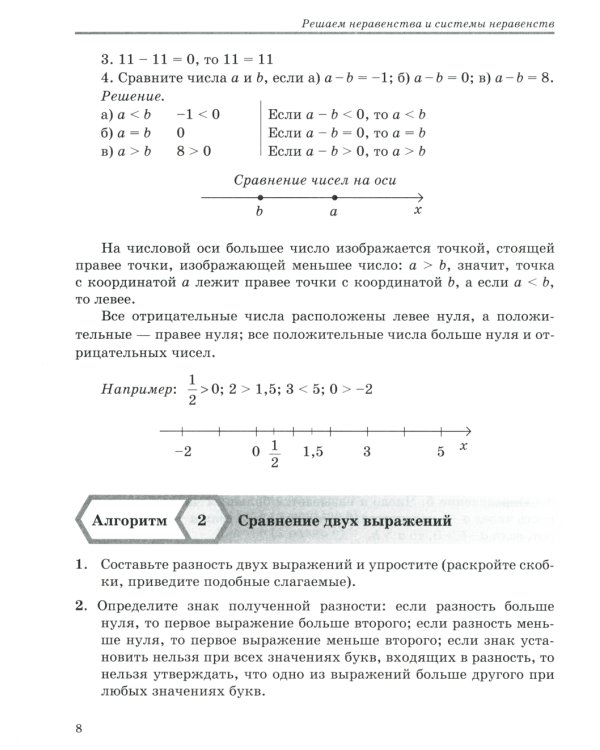 Решаем неравенства и системы неравенств по алгоритмам 7-9 кл