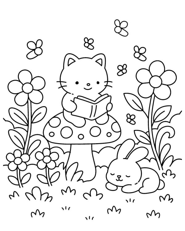 Дополнительное изображение книги «Антистресс-раскраска. Милые котики. Счастье на мягких лапках»