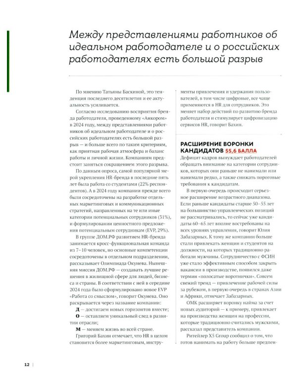 10 главных российских HR-трендов - 2025: сборник информационно - аналитических статей. 2-е изд