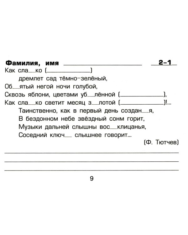 Русский язык: Сборник самостоятельных работ "Вставь букву!": 4 кл. 20-е изд., стер