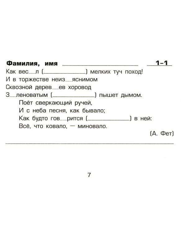Русский язык: Сборник самостоятельных работ "Вставь букву!": 4 кл. 20-е изд., стер