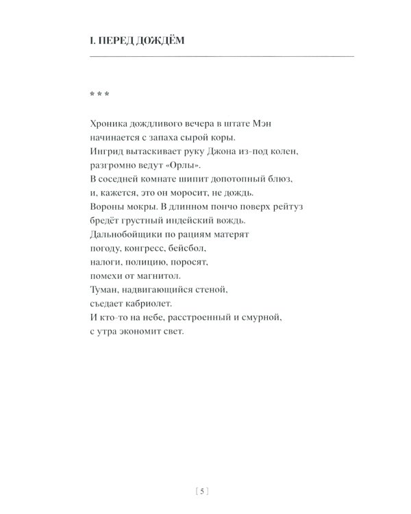 Хроника дождливого вечера: стихотворения