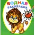 Водная раскраска. Храбрый львенок