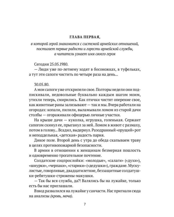 Моментальные записки сентиментального солдатика, или Роман о праведном юноше
