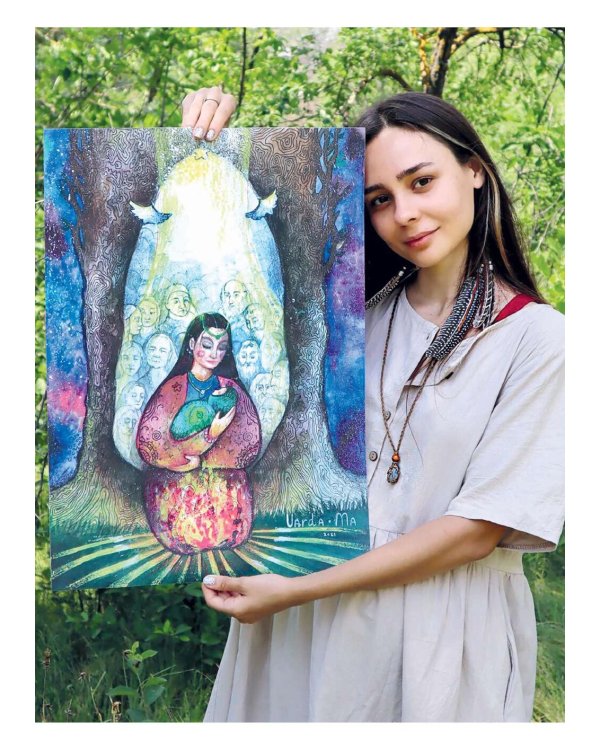 Цвет Женской Силы: От корней к крыльям. Медитативная раскраска-антистресс