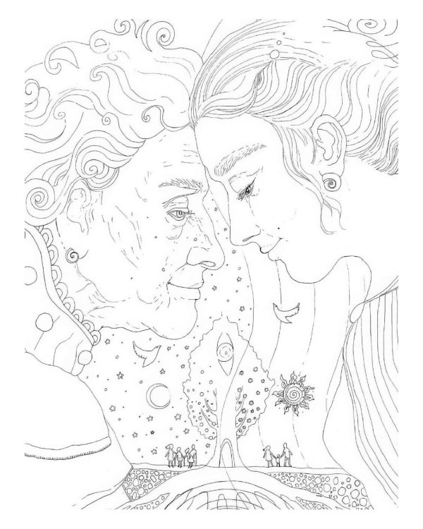 Цвет Женской Силы: От корней к крыльям. Медитативная раскраска-антистресс