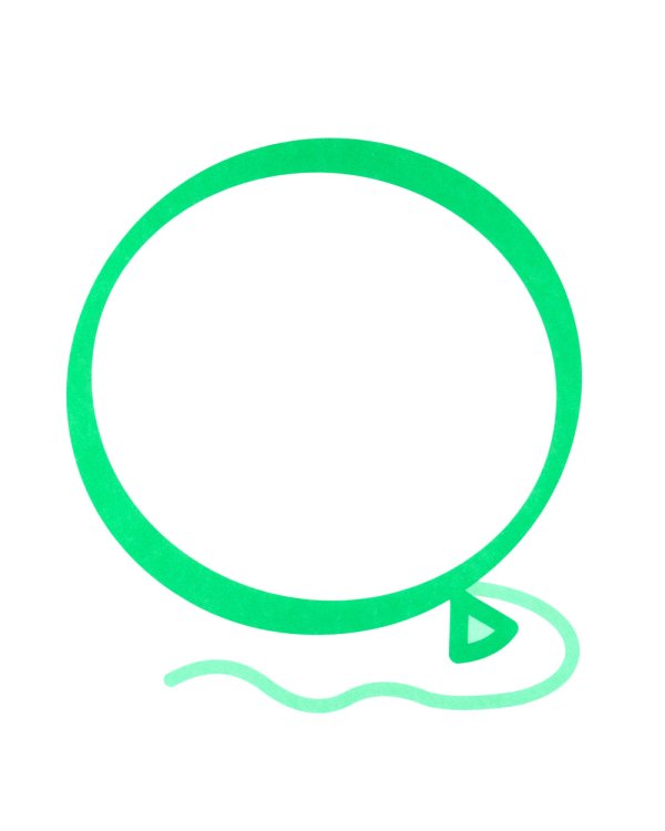 Одной краской. Раскрась зеленым 1+