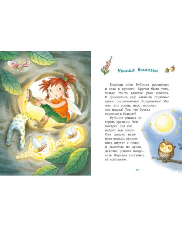 Рубиния Чудесное Сердце, смелая девочка из рода лесных эльфов. Тайна черных перьев