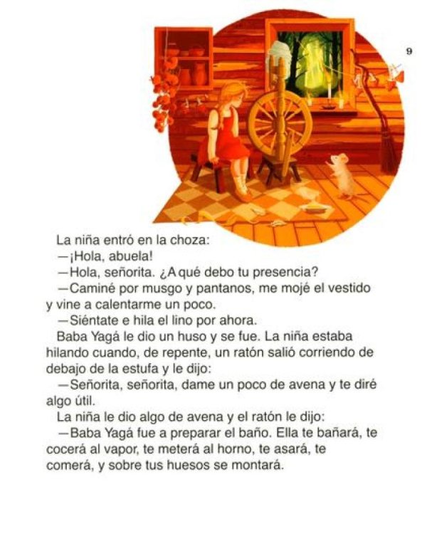 Русские народные сказки для изучающих испанский язык. Учебные материалы. Уровень А2-В1 (Гуси-Лебеди, Маша и медведь, Каша из топора)(кн.на испан.яз.)