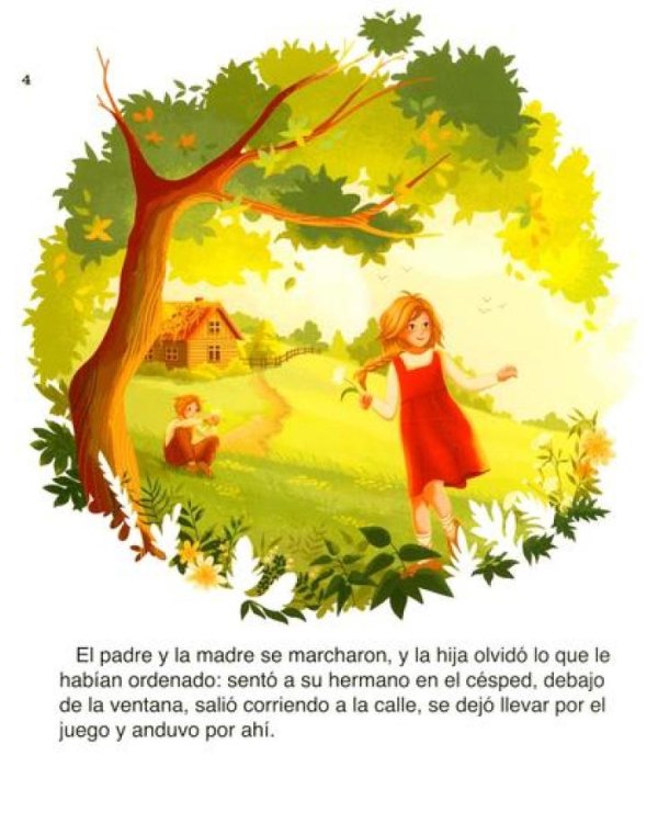 Русские народные сказки для изучающих испанский язык. Учебные материалы. Уровень А2-В1 (Гуси-Лебеди, Маша и медведь, Каша из топора)(кн.на испан.яз.)