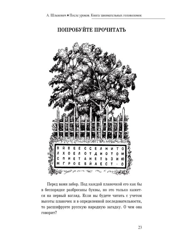 После уроков. Книга занимательных головоломок