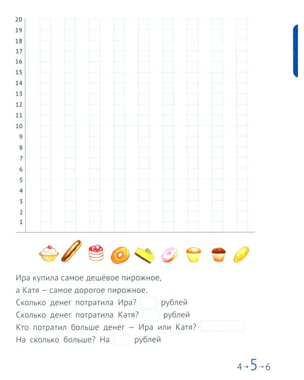 Математика и информатика. 1 класс. Задачник. В 6 ч. Ч. 5. 4-е изд., стереотип