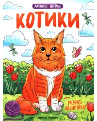 Котики: книжка-раскраска