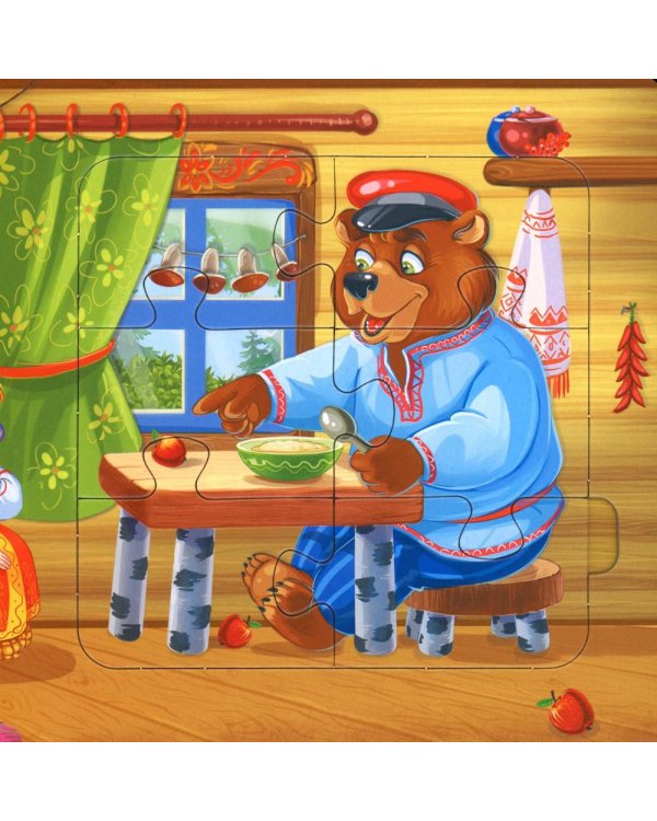 Маша и медведь: книга с пазлами (24 детали)