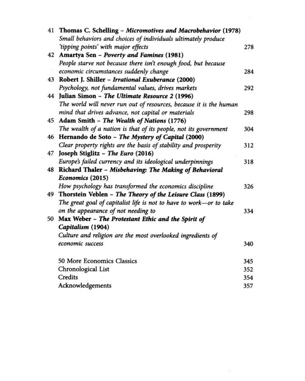 50 Economics Classics