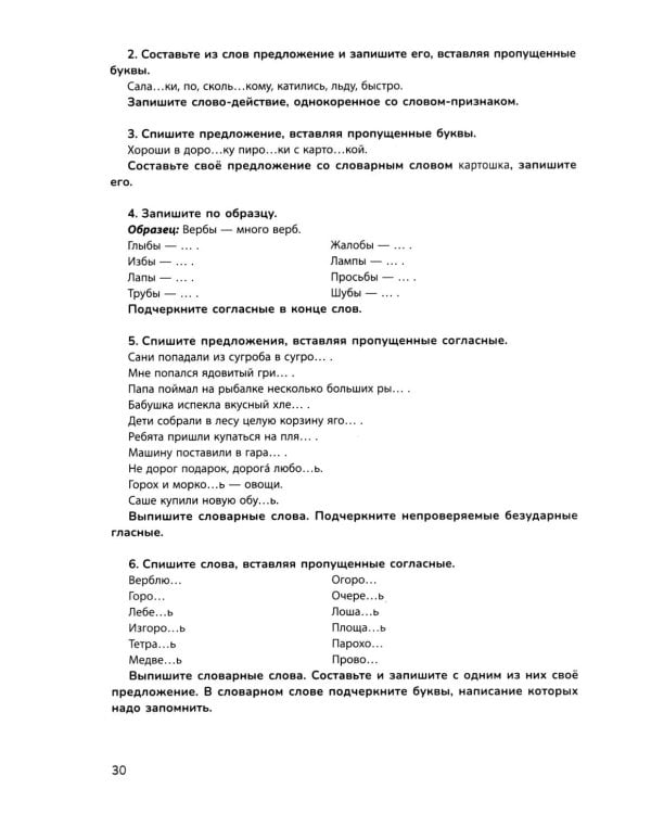 Русский язык на "5": лучшие диктанты, упражнения, кроссворды: 2 класс