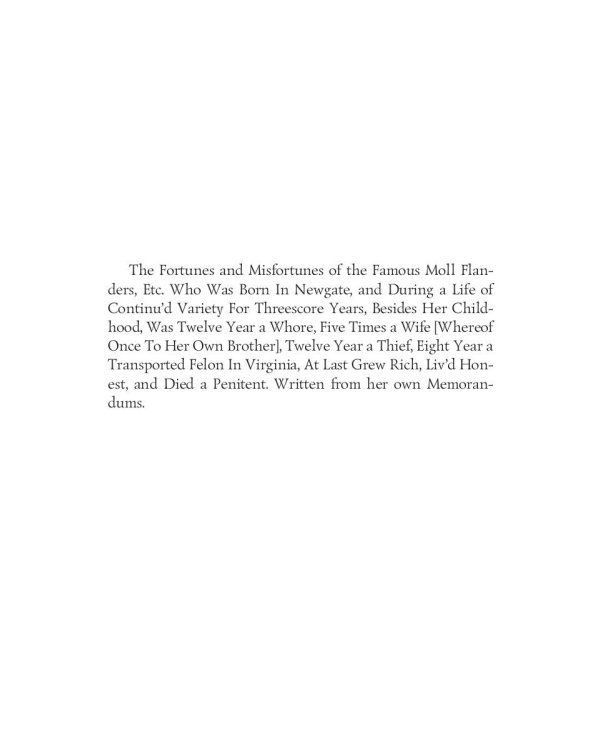 Moll Flanders