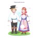 Народы России: раскраска с наклейками. Посмотри, раскрась, наклей  (для детей 5-8 лет)