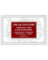 Speak English! Порядок слов в предложении: утверждение, отрицание, восклицание, вопрос