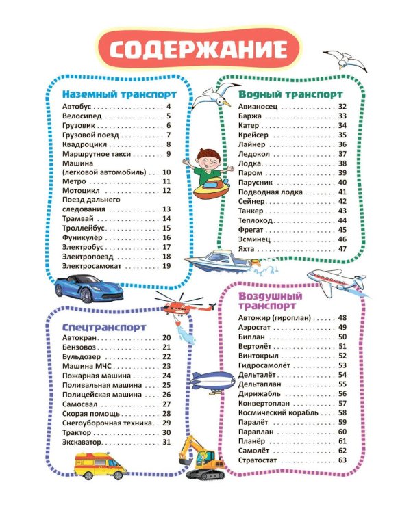 Транспорт. Познавательная книга для детей 4-8 лет