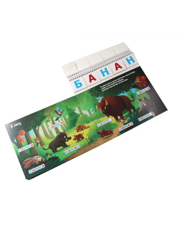 Я учусь читать: книжка с карточками на пружине