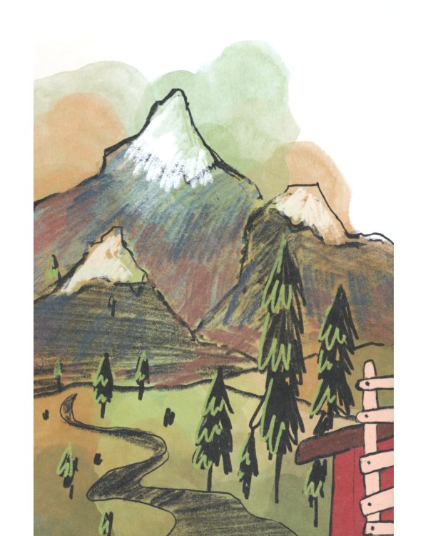 Мишка идет в горы