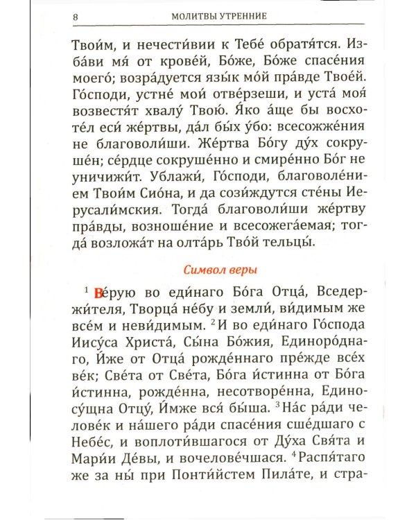 Молитвослов: крупным шрифтом (Божья матерь с младенцем) (синяя)