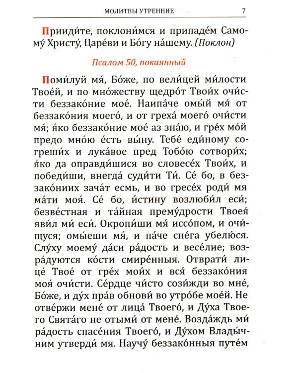 Молитвослов: крупным шрифтом (Божья матерь с младенцем) (синяя)