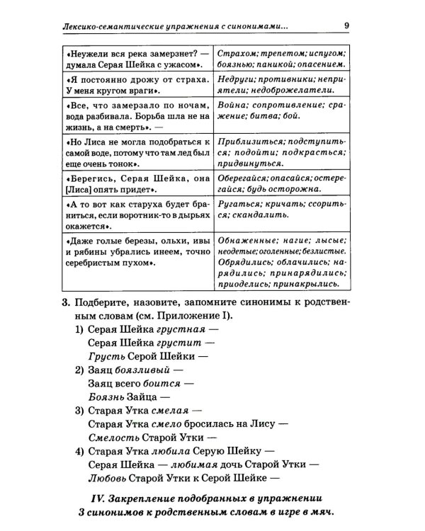 Синонимы. Лексико-семантические тренинги для детей 6-9 лет